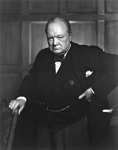 portrait celebre, portrait churchill