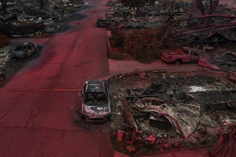 concours photos drone chaos après incendie, concours photo drone